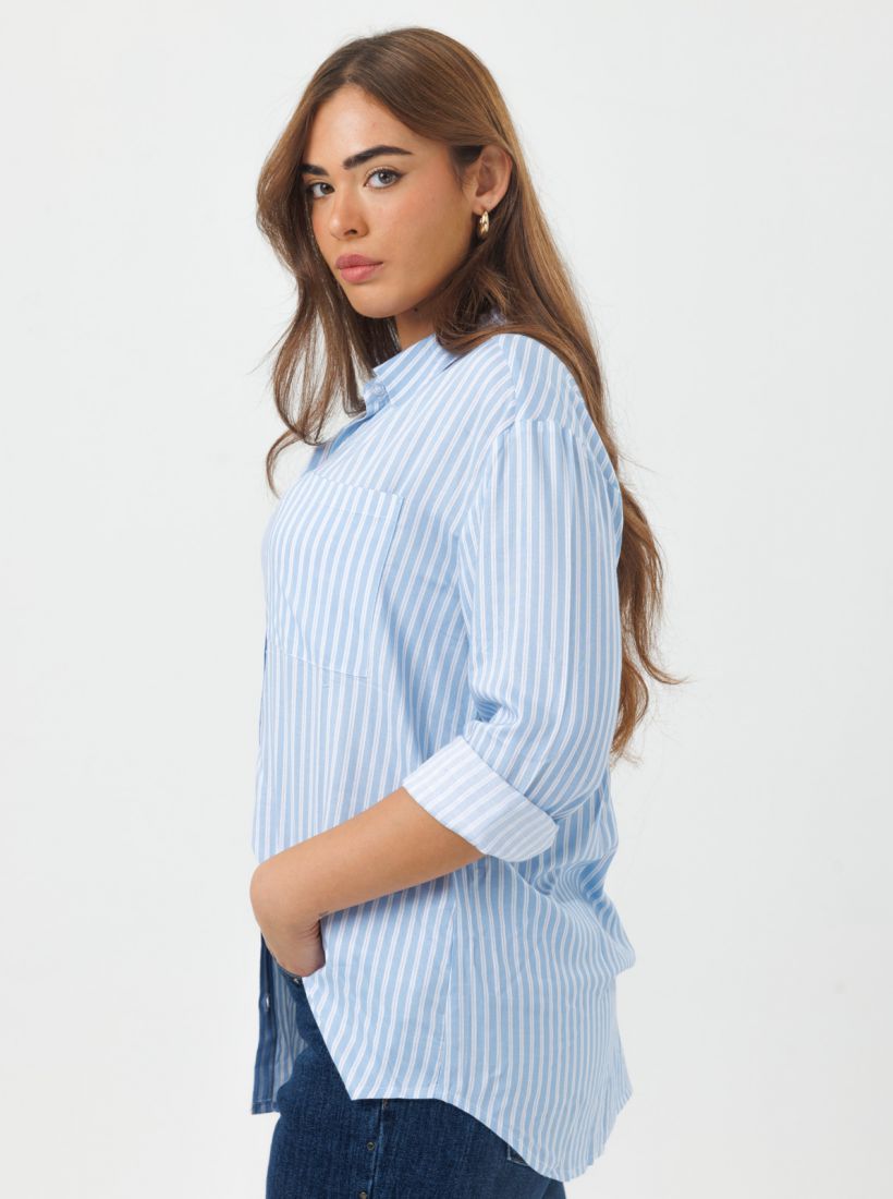 JUMP & ONOT,199.9000,חולצת דפוס פסים מכופתרת פרומו,in-stock