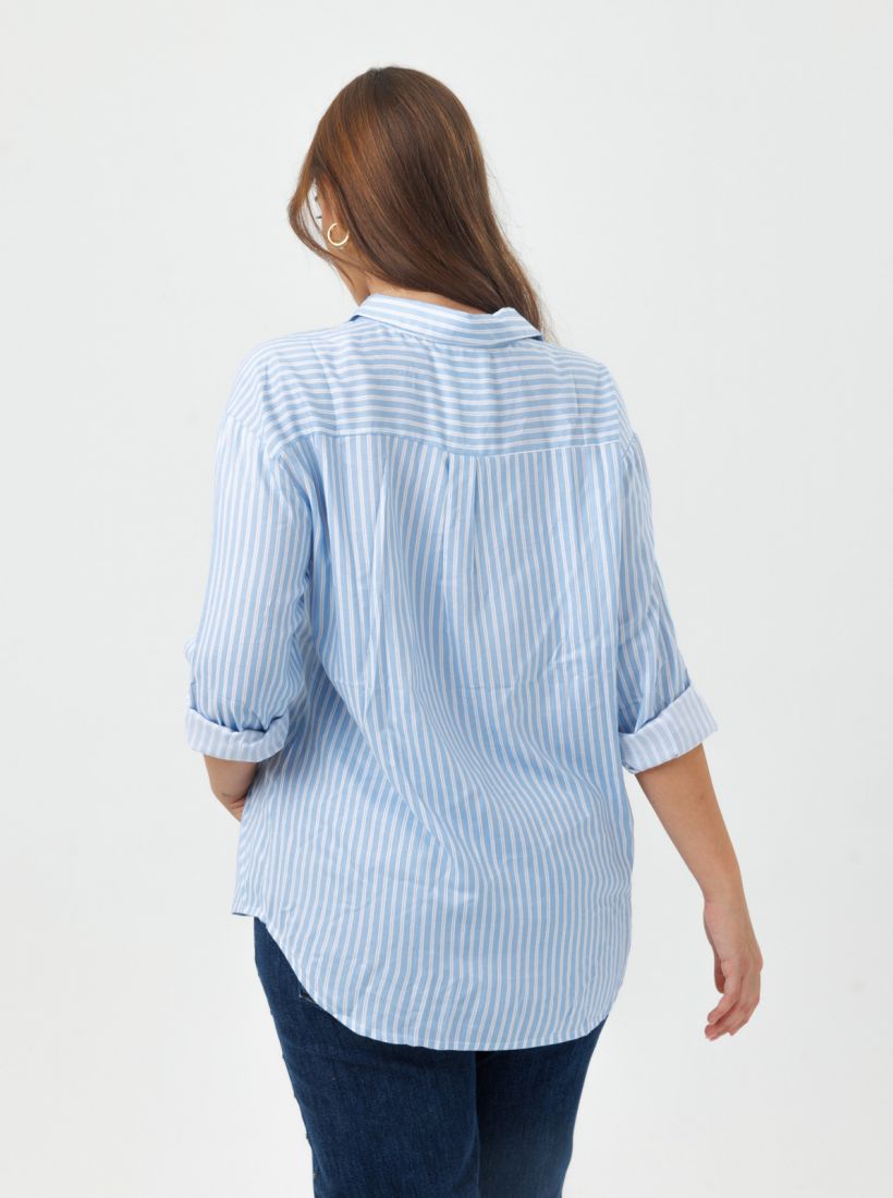 JUMP & ONOT,199.9000,חולצת דפוס פסים מכופתרת פרומו,in-stock