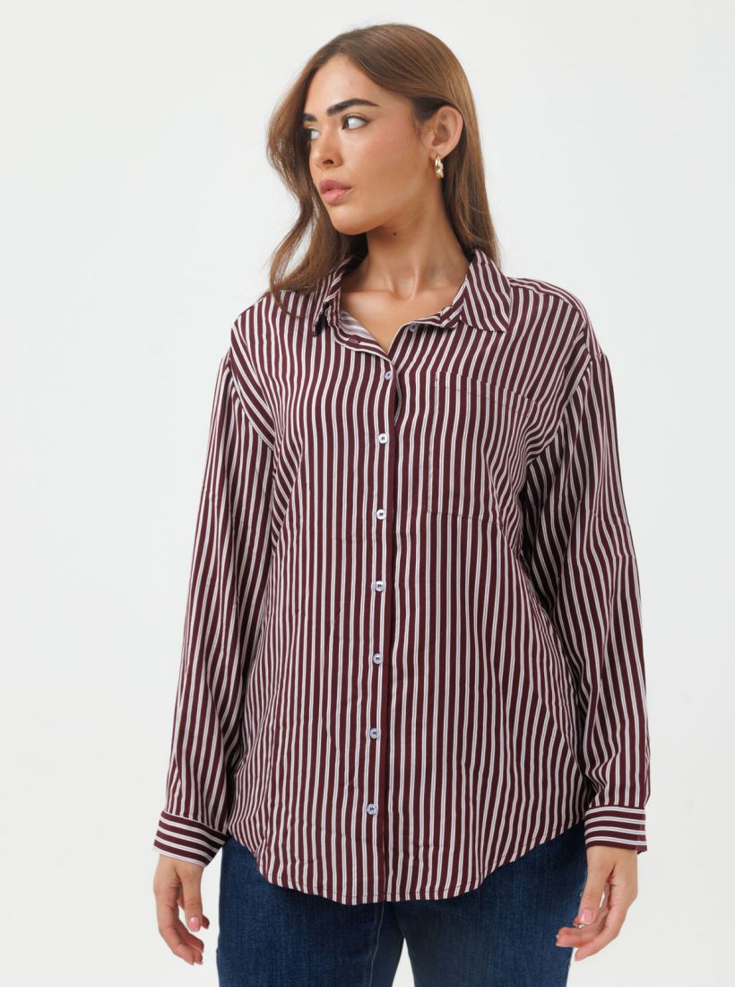 JUMP & ONOT,199.9000,חולצת דפוס פסים מכופתרת פרומו,in-stock