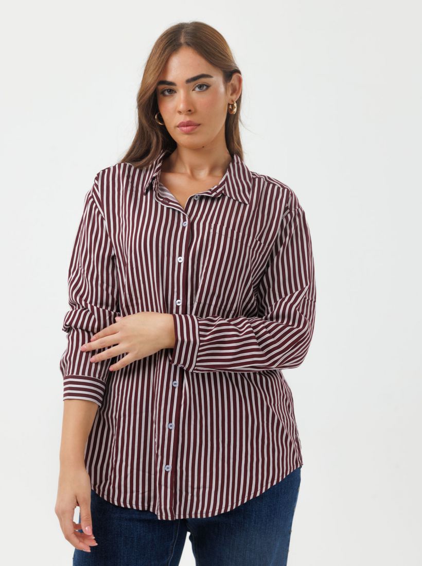 JUMP & ONOT,199.9000,חולצת דפוס פסים מכופתרת פרומו,in-stock