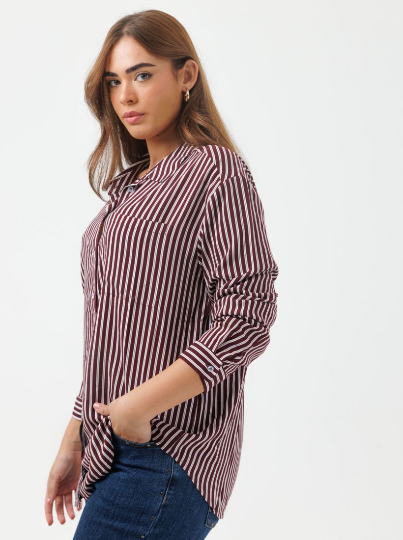 JUMP & ONOT,199.9000,חולצת דפוס פסים מכופתרת פרומו,in-stock