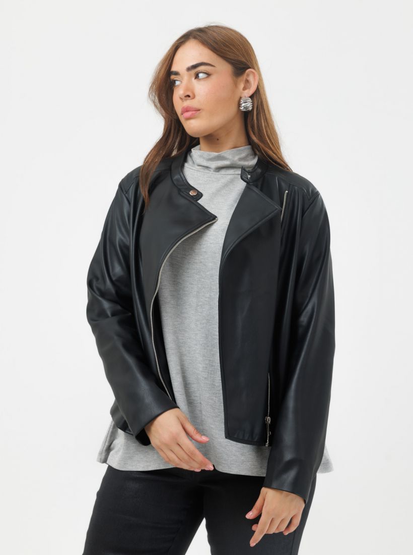 JUMP & ONOT,379.9000,ז’קט דמוי עור עם רוכסן צד,in-stock