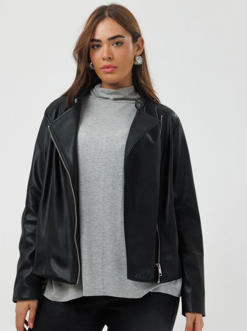 JUMP & ONOT,379.9000,ז’קט דמוי עור עם רוכסן צד,in-stock