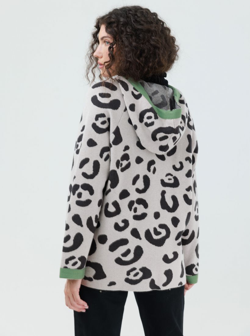 JUMP & ONOT,279.9000,קרדיגן מנומר עם רוכסן,in-stock