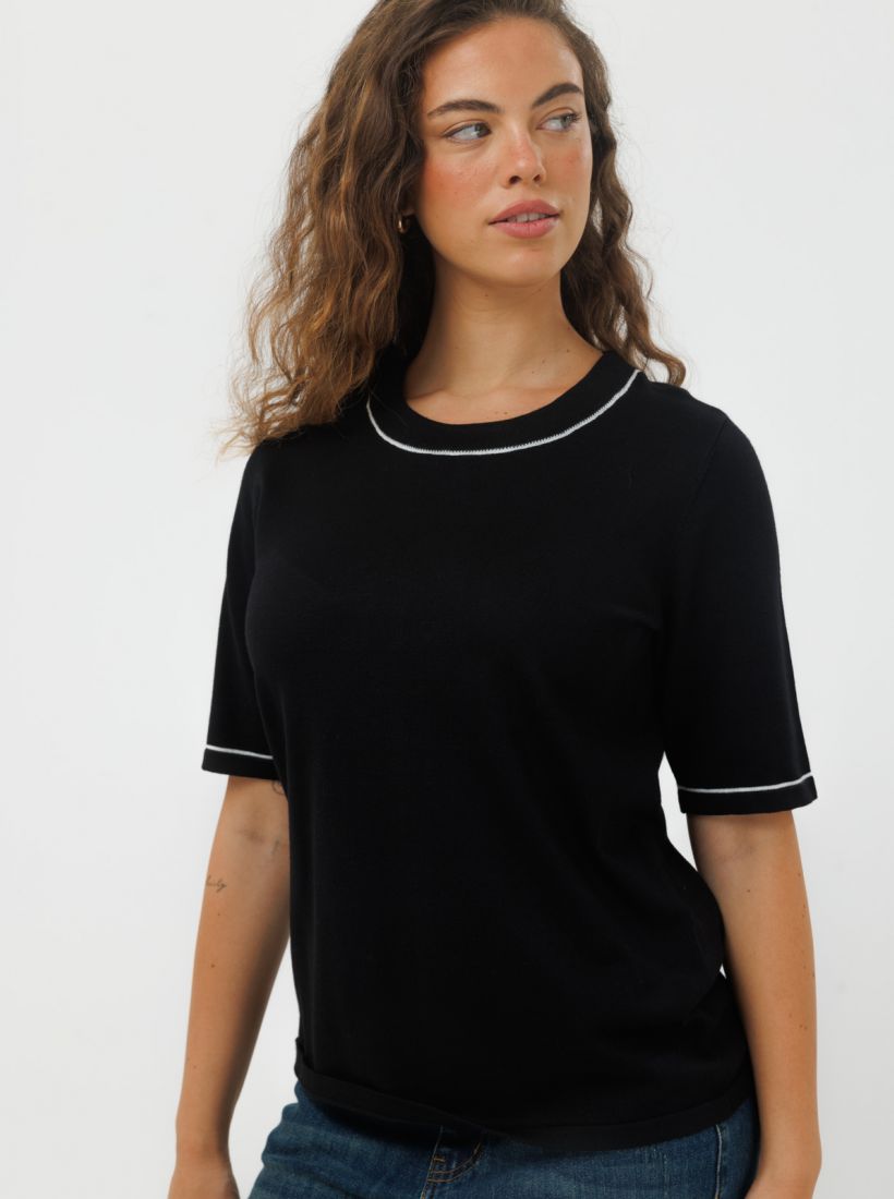 JUMP & ONOT,179.9000,סריג שרוול קצר,in-stock