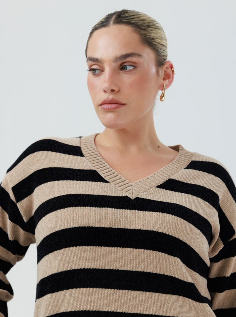 JUMP & ONOT,249.9000,סריג שניל פסים,in-stock