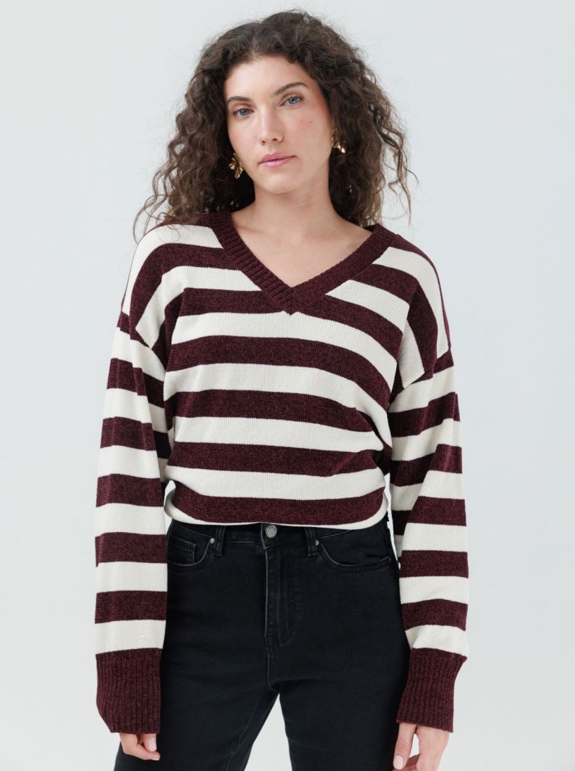 JUMP & ONOT,249.9000,סריג שניל פסים,in-stock