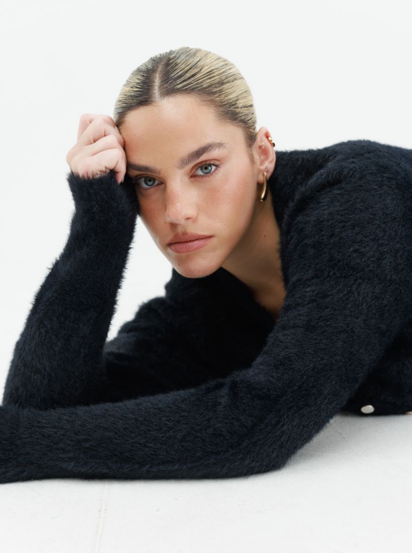 JUMP & ONOT,279.9000,סריג פלאפי V כפתורים,in-stock