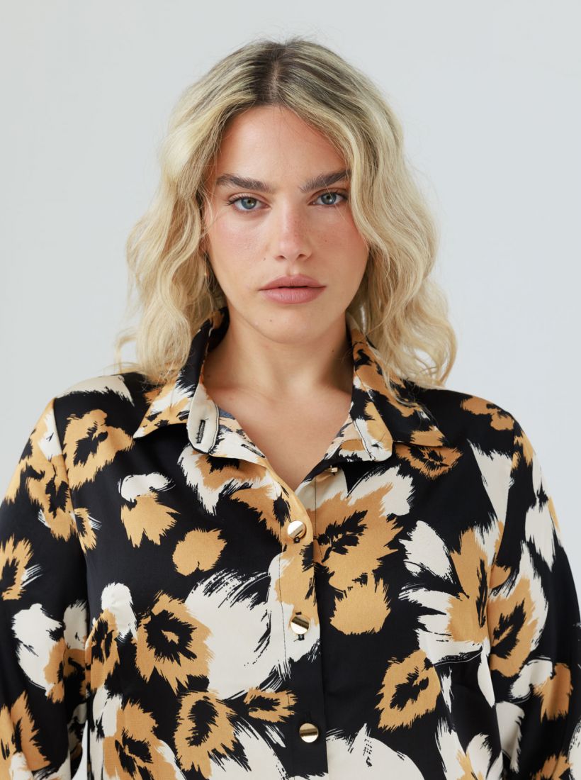 JUMP & ONOT,279.9000,שמלה מסאטן מודפסת,in-stock