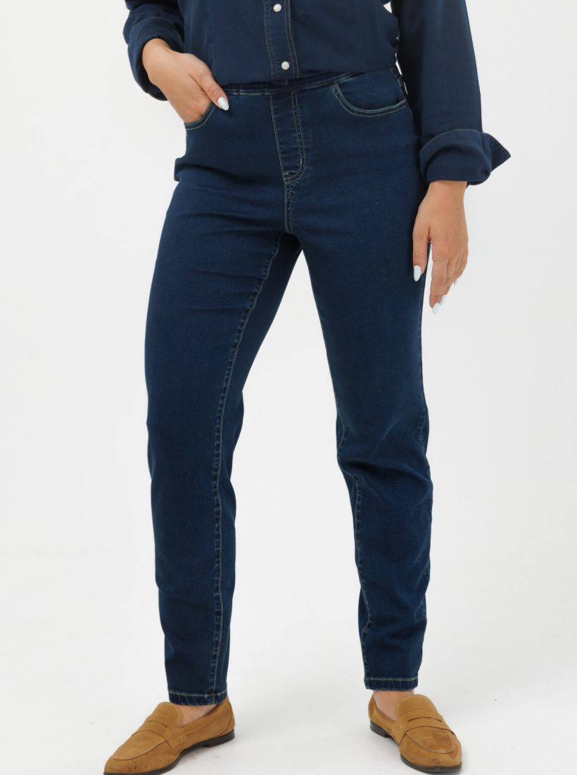 JUMP & ONOT,199.9000,ג’ינס דנים גמיש בגזרה ישרה,in-stock