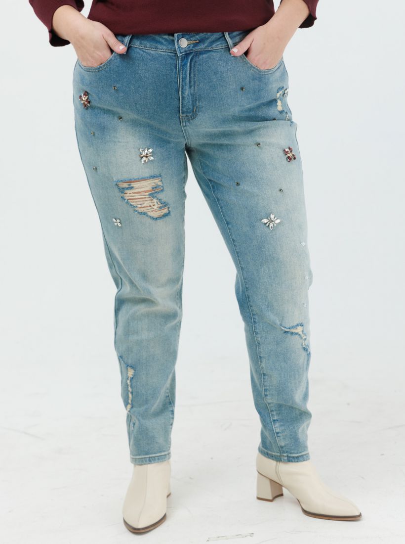 JUMP & ONOT,329.9000,גינס MOM אבנים וקרעים,in-stock