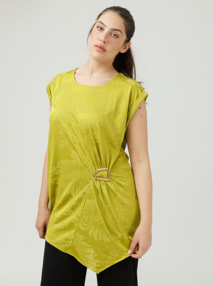 JUMP & ONOT,279.9000,טוניקה אסימטרית כיווץ צד,in-stock