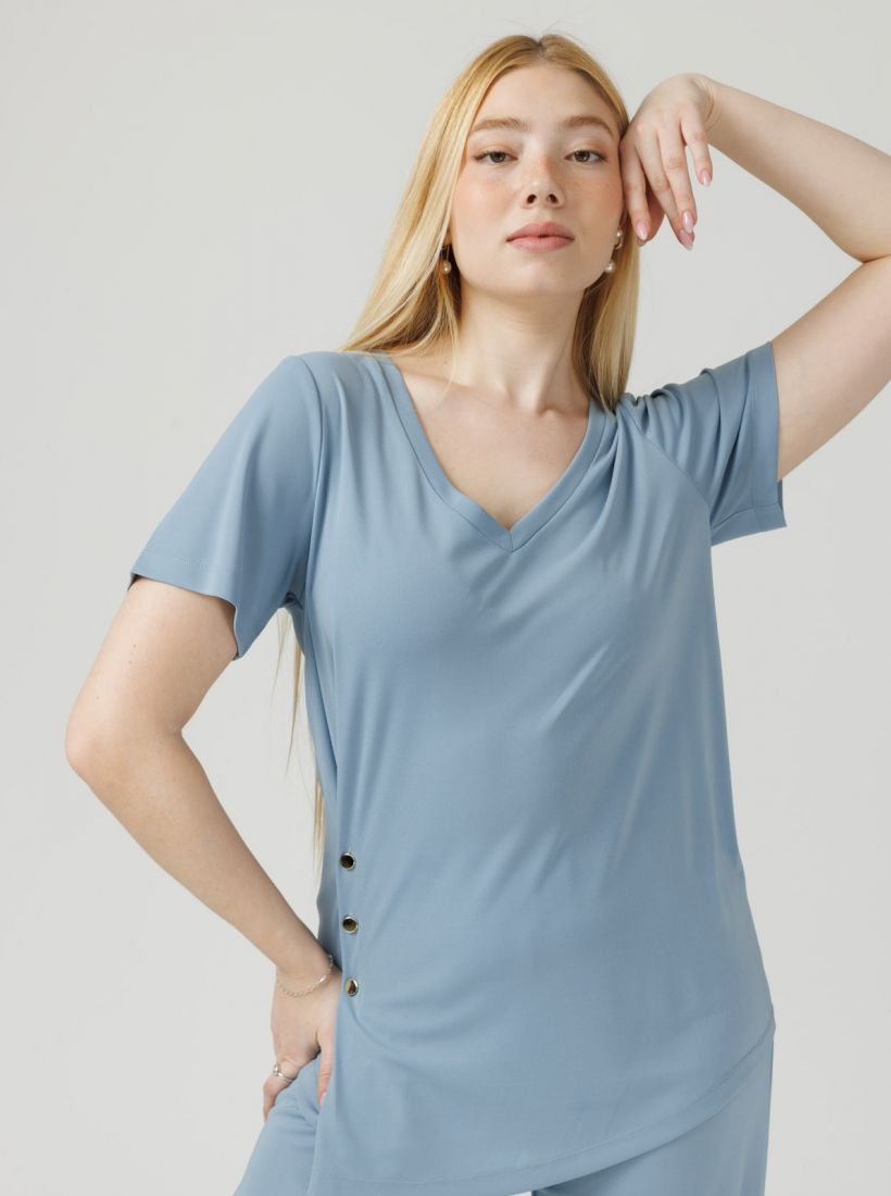 JUMP & ONOT,159.9000,חולצה שילוב כפתורים,in-stock