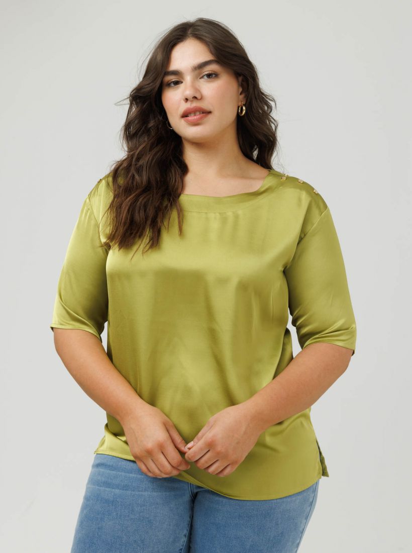 JUMP & ONOT,249.9000,חולצת סאטן שילוב כפתורים,in-stock