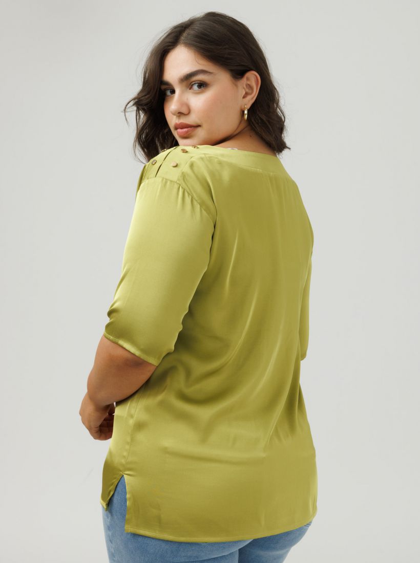 JUMP & ONOT,249.9000,חולצת סאטן שילוב כפתורים,in-stock