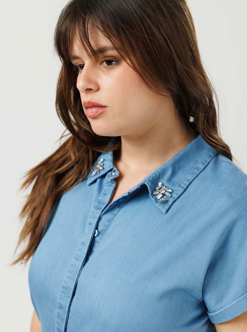 JUMP & ONOT,259.9000,טוניקה דמוי ג’ינס טנסל,in-stock