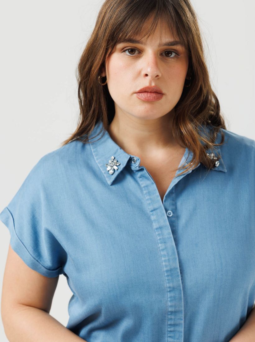 JUMP & ONOT,259.9000,טוניקה דמוי ג’ינס טנסל,in-stock