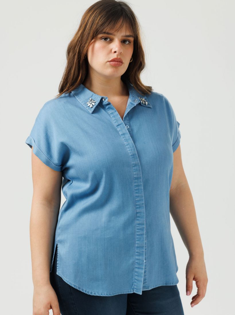 JUMP & ONOT,259.9000,טוניקה דמוי ג’ינס טנסל,in-stock