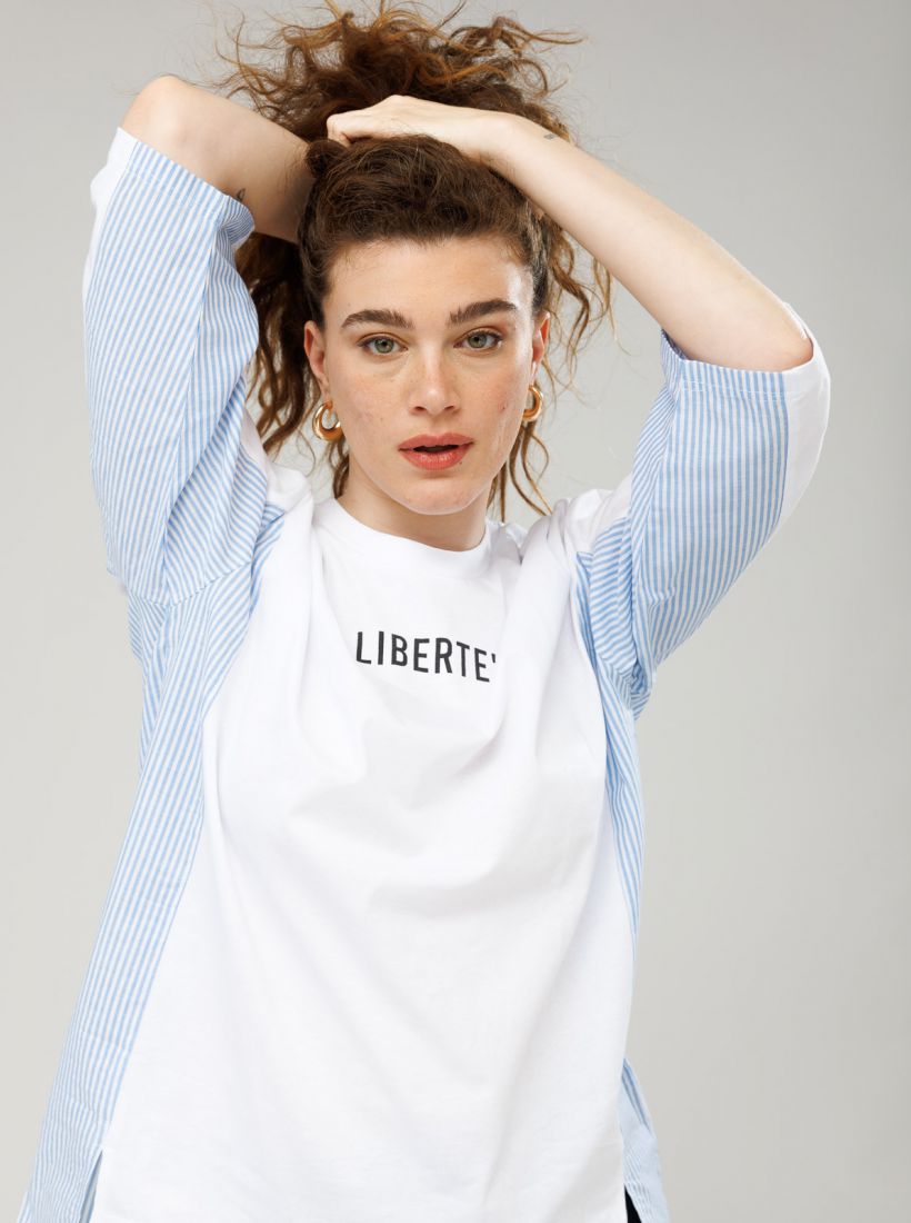 JUMP & ONOT,179.9000,טוניקה שילוב אריג,in-stock