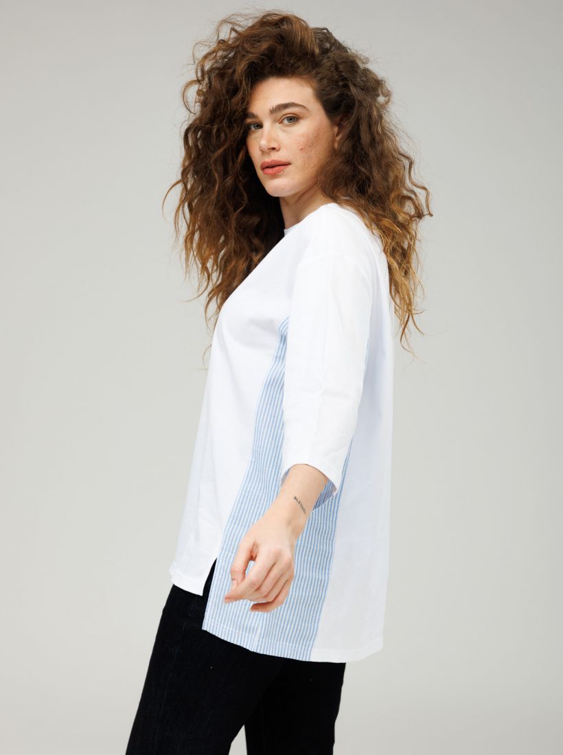 JUMP & ONOT,179.9000,טוניקה שילוב אריג,in-stock