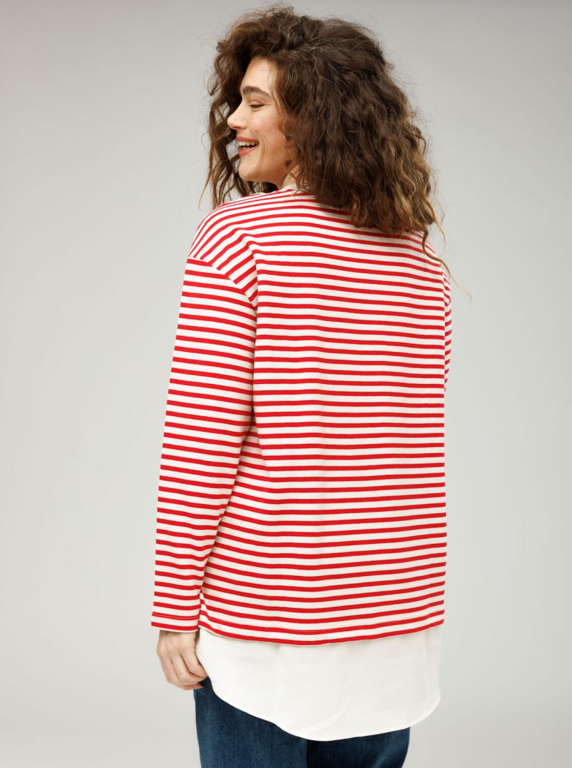 JUMP & ONOT,229.9000,טוניקה פסים שילוב אריג,in-stock