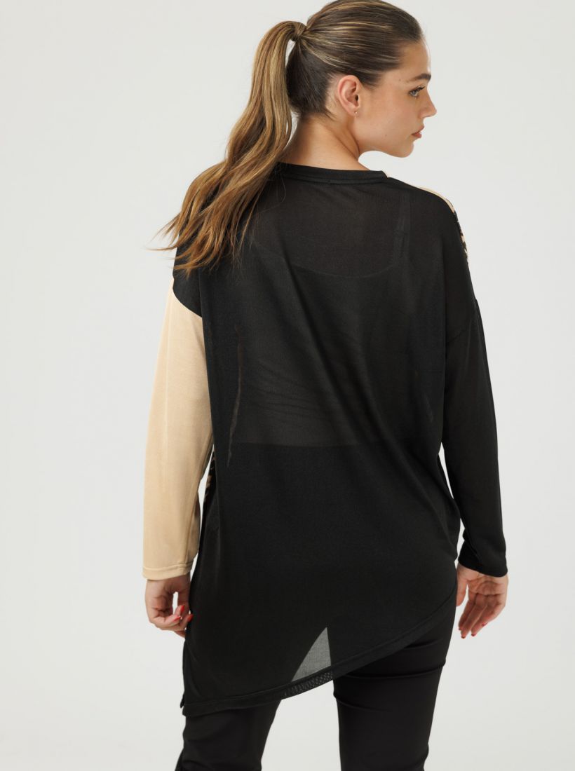 JUMP & ONOT,199.9000,טוניקה מנומרת אלכסון,in-stock