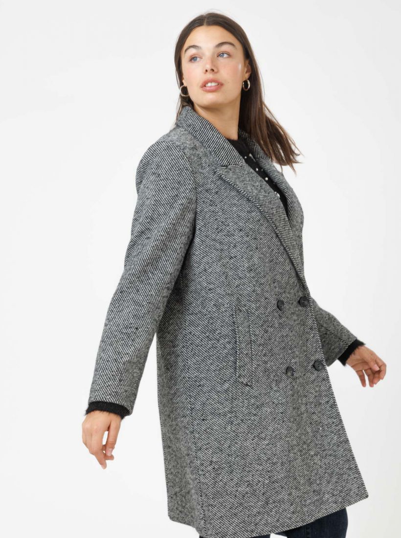 JUMP & ONOT,499.9000,מעיל צמר ארוך FISHBONE,in-stock