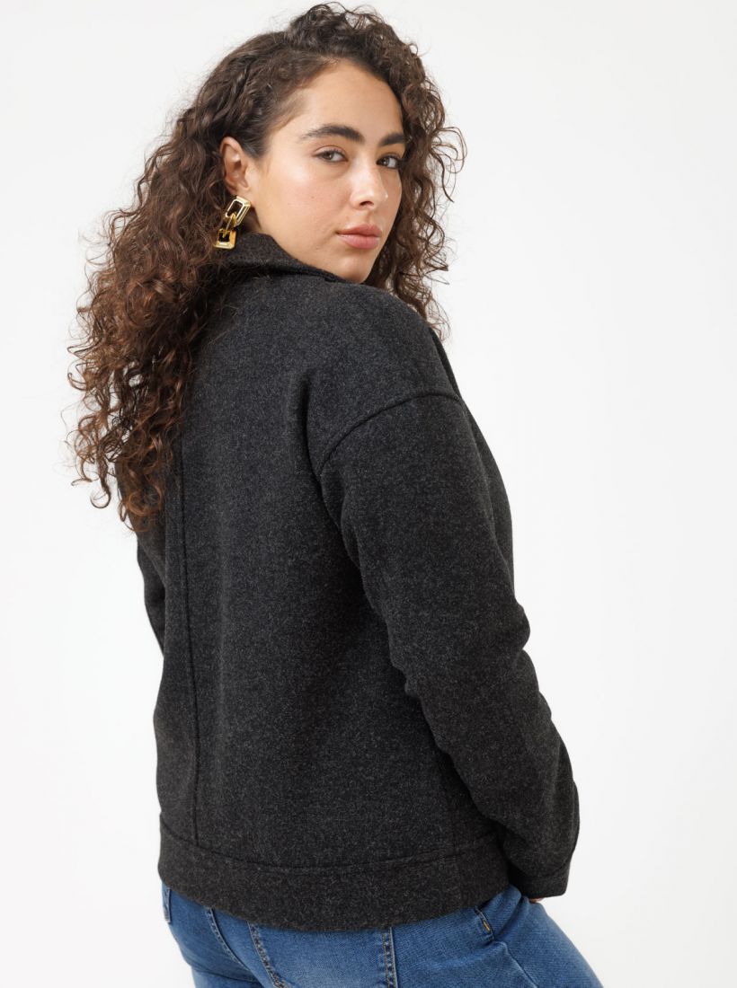 JUMP & ONOT,449.9000,מעיל אופנוענים קצר דמוי צמר,in-stock