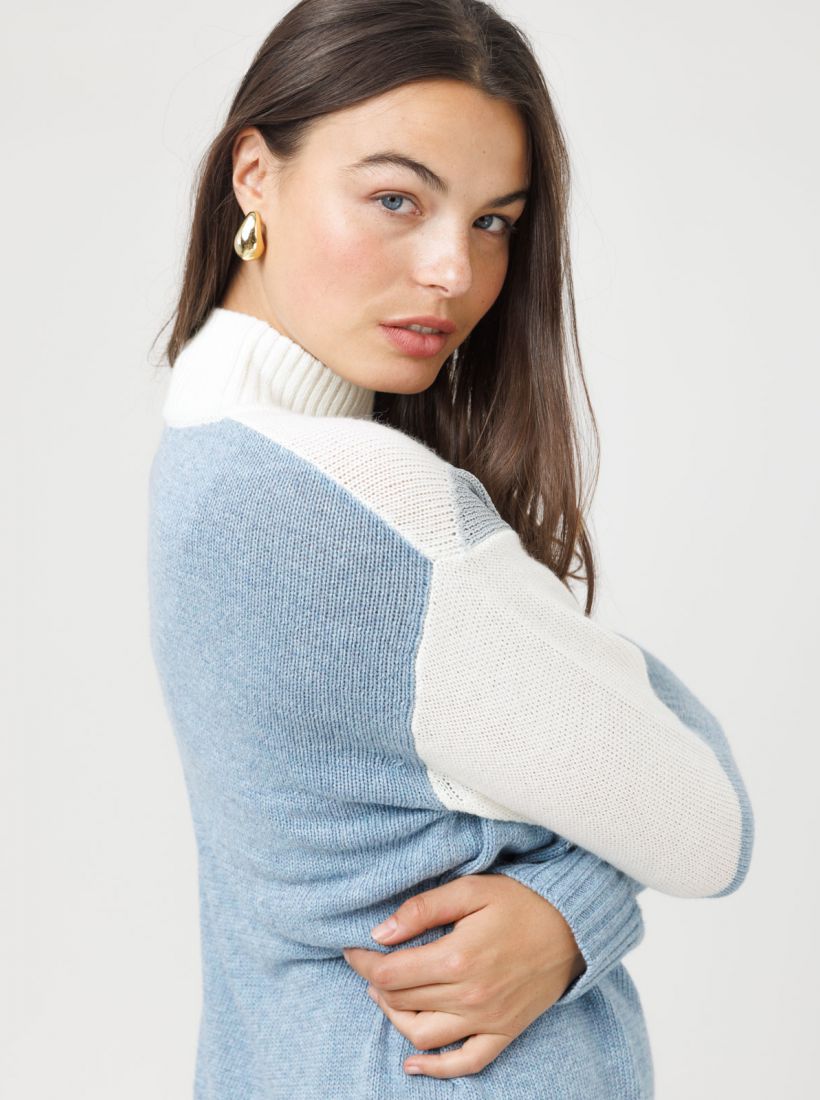 JUMP & ONOT,279.9000,סריג חצי גולף פסי לורקס,in-stock