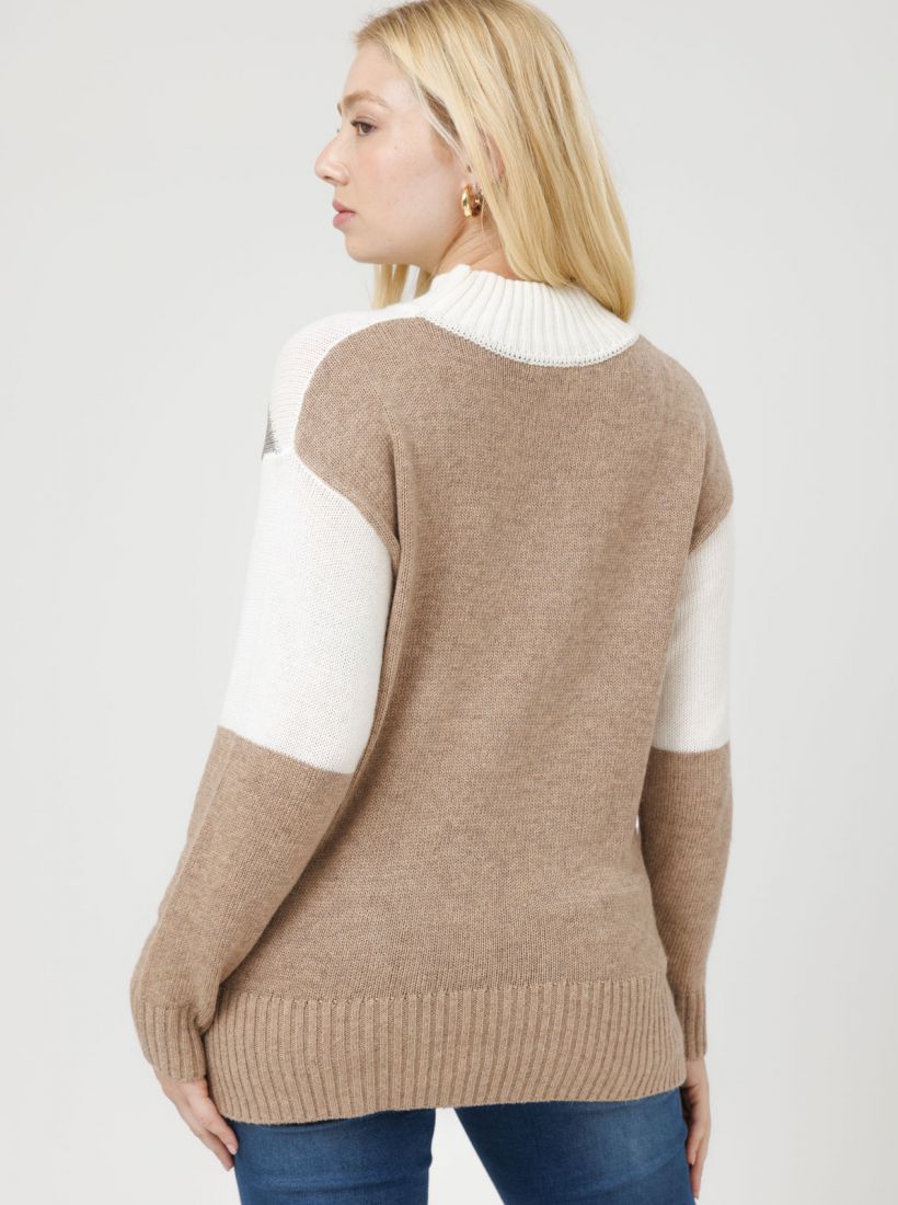 JUMP & ONOT,279.9000,סריג חצי גולף פסי לורקס,in-stock