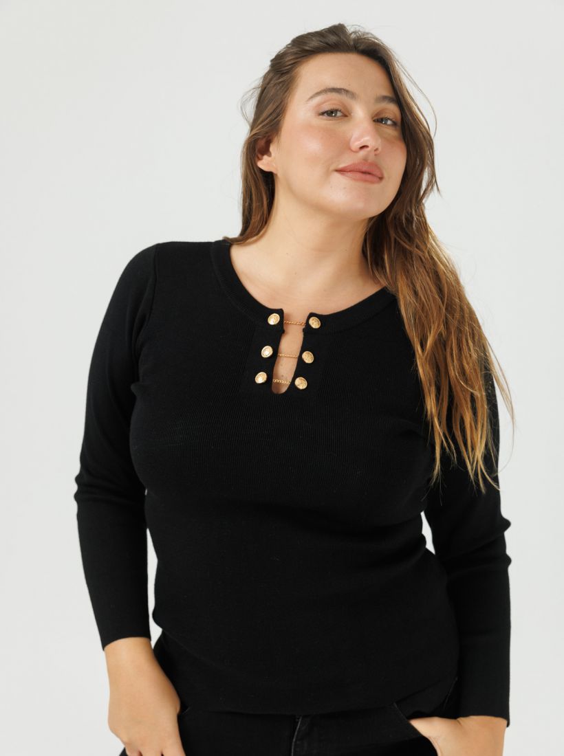 JUMP & ONOT,259.9000,סריג מחשוף שרשרת חפתים,in-stock