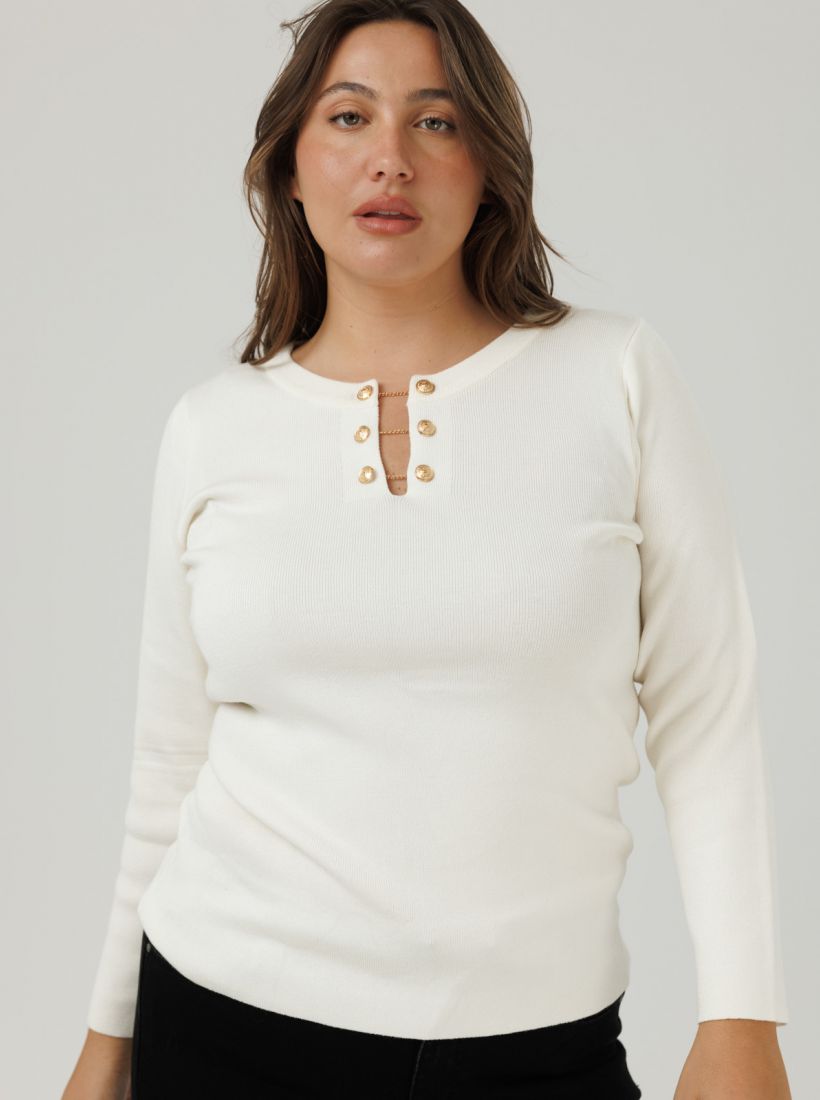 JUMP & ONOT,259.9000,סריג מחשוף שרשרת חפתים,in-stock