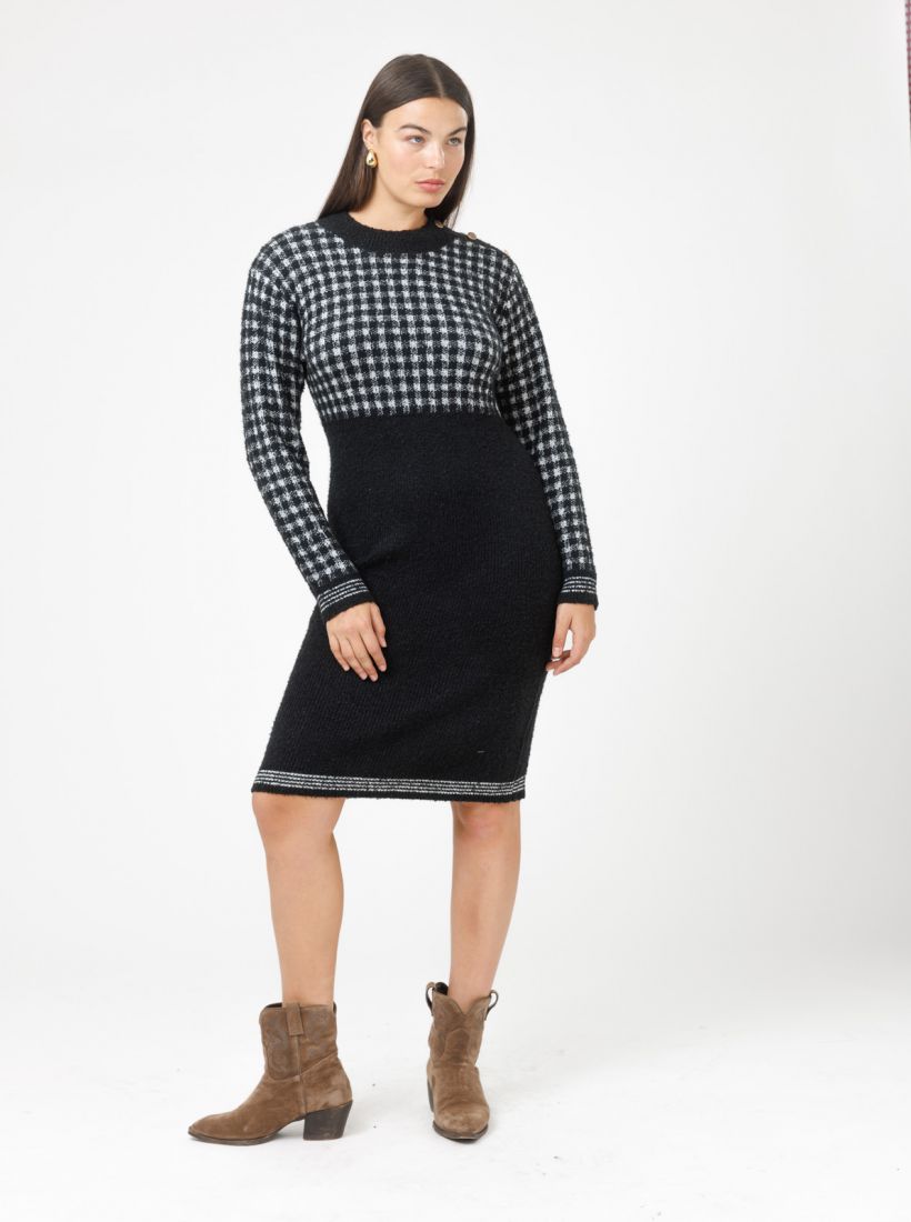 JUMP & ONOT,349.9000,שמלת סריג פפיטה כפתורים,in-stock