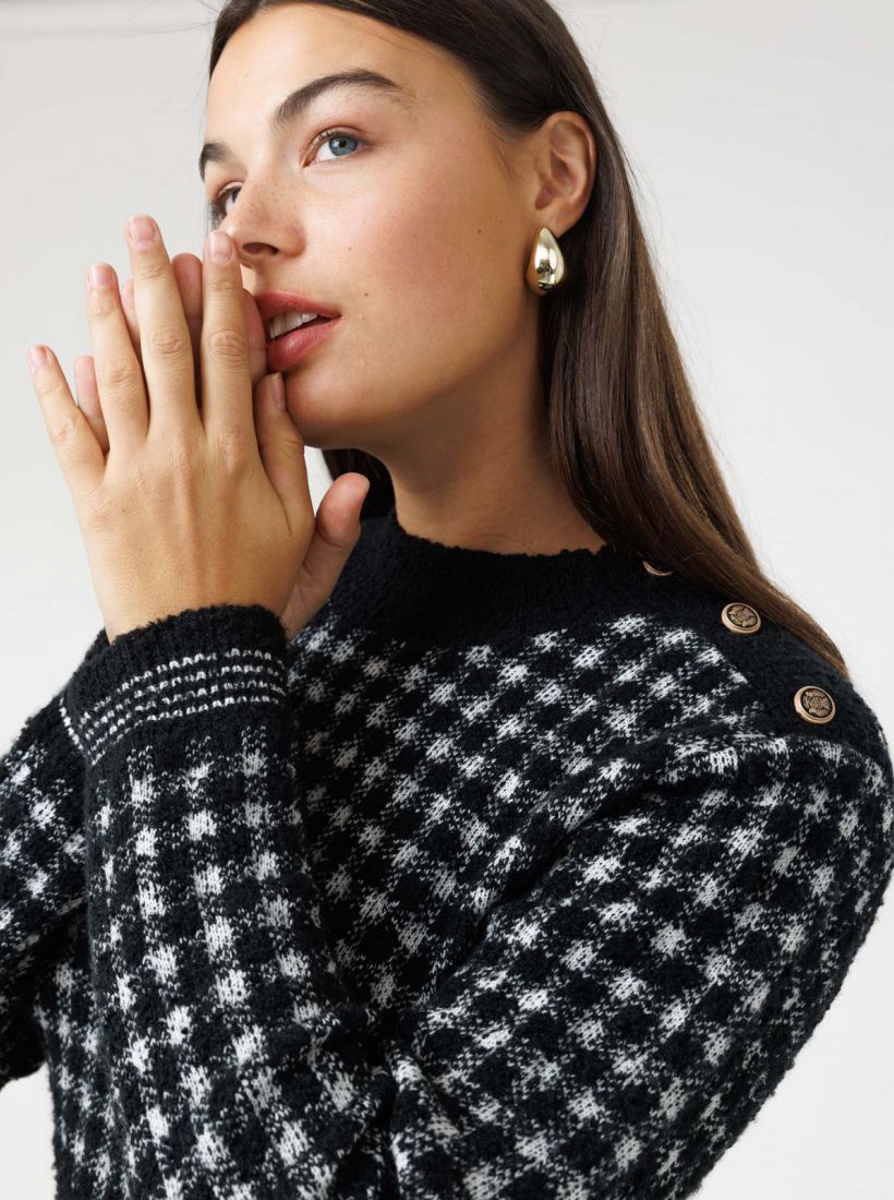 JUMP & ONOT,349.9000,שמלת סריג פפיטה כפתורים,in-stock