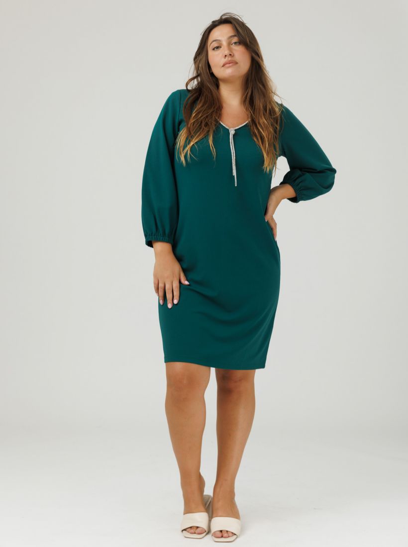 JUMP & ONOT,349.9000,שמלה מחשוף מעוטר,in-stock