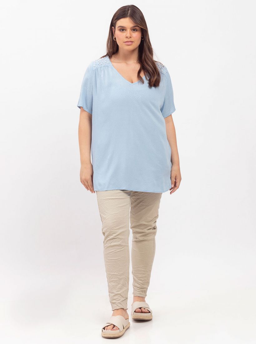 JUMP & ONOT,229.9000,טוניקה כתף פנינים,in-stock