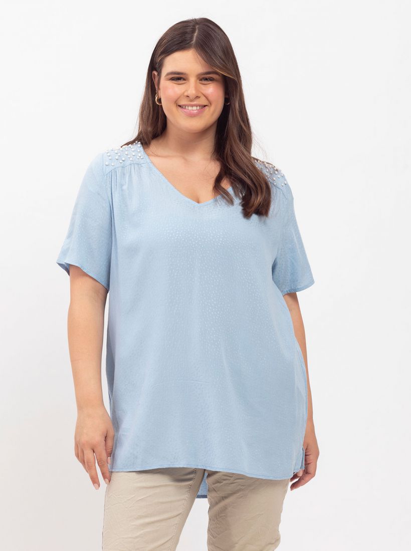 JUMP & ONOT,229.9000,טוניקה כתף פנינים,in-stock