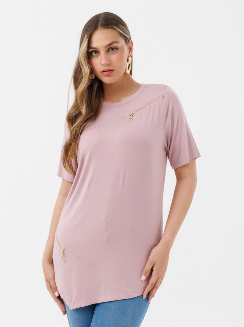 JUMP & ONOT,249.9000,טוניקה אסימטרי עם רוכסנים,in-stock