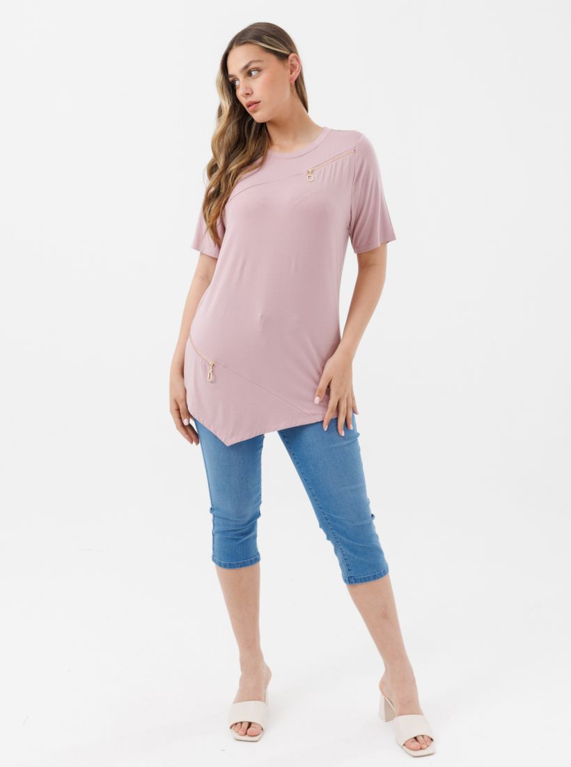 JUMP & ONOT,249.9000,טוניקה אסימטרי עם רוכסנים,in-stock