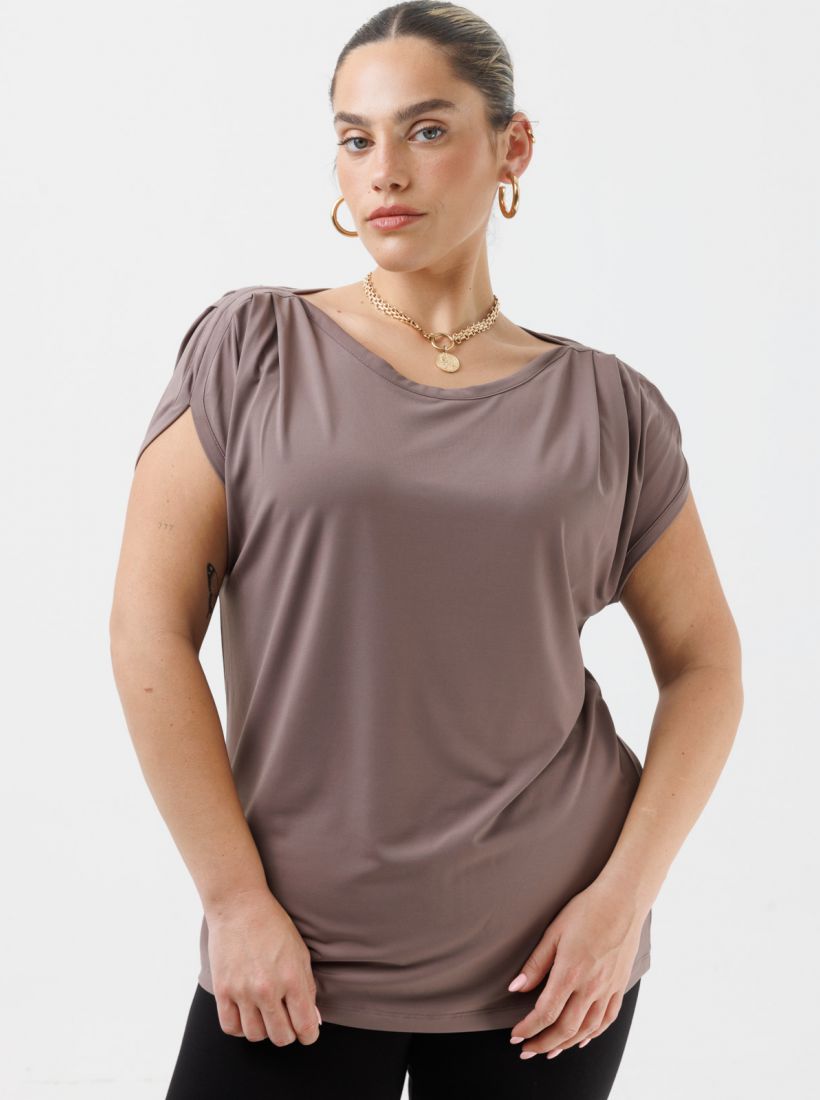 JUMP & ONOT,199.9000,חולצה V שרוול כיווץ,in-stock