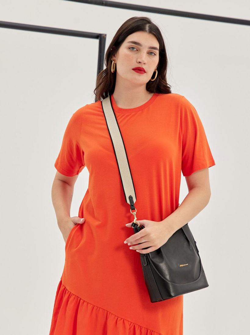 JUMP & ONOT,279.9000,שמלה מקסי פפלום,in-stock