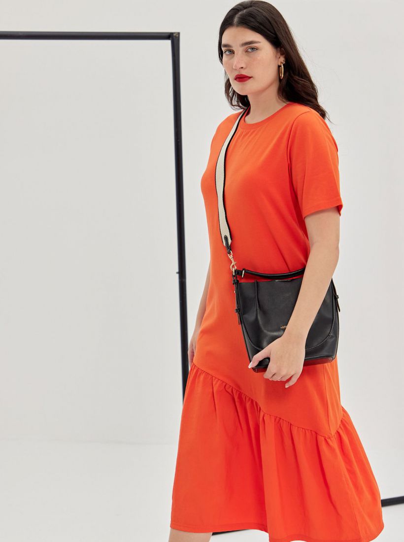 JUMP & ONOT,279.9000,שמלה מקסי פפלום,in-stock