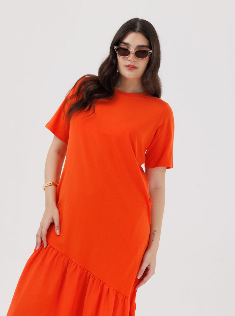 JUMP & ONOT,279.9000,שמלה מקסי פפלום,in-stock