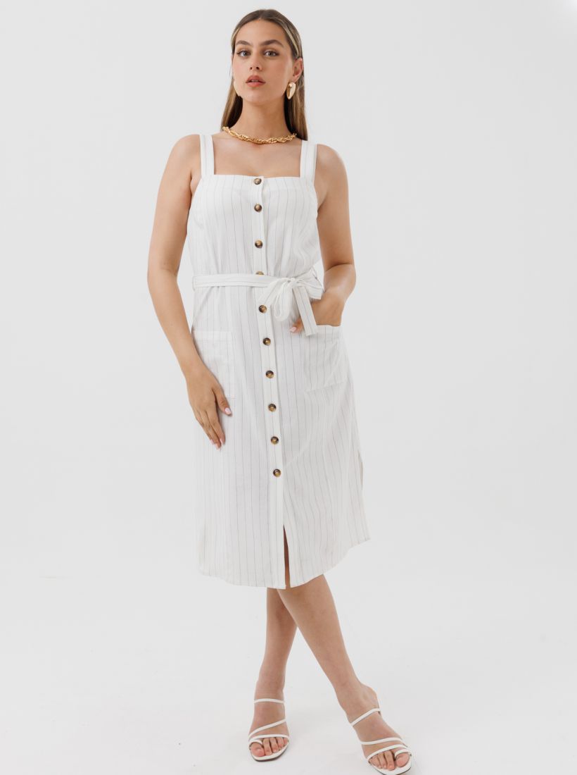 JUMP & ONOT,329.9000,שמלה פשתן כפתורים,in-stock