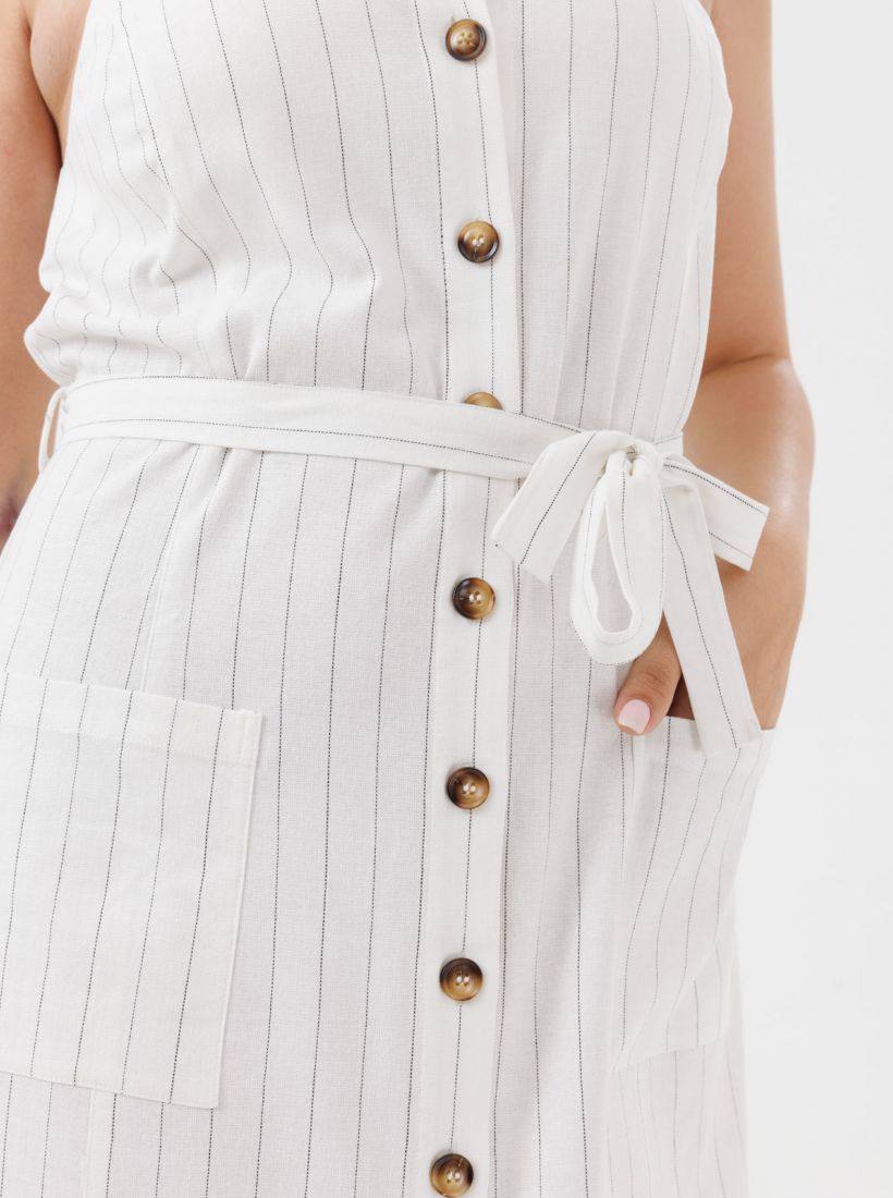 JUMP & ONOT,329.9000,שמלה פשתן כפתורים,in-stock