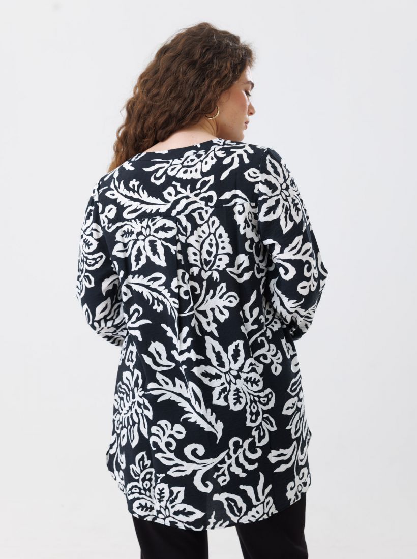 JUMP & ONOT,229.9000,טוניקה קפלים דפוס פרחים,in-stock