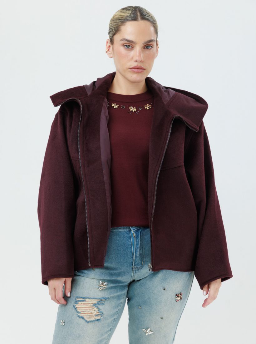 JUMP & ONOT,479.9000,מעיל צמר שרוול עטלף,in-stock