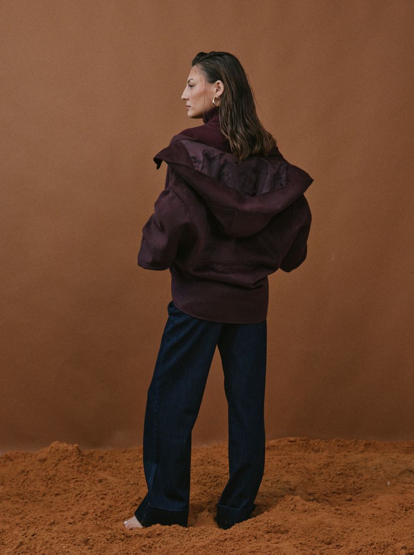 JUMP & ONOT,479.9000,מעיל צמר שרוול עטלף,in-stock