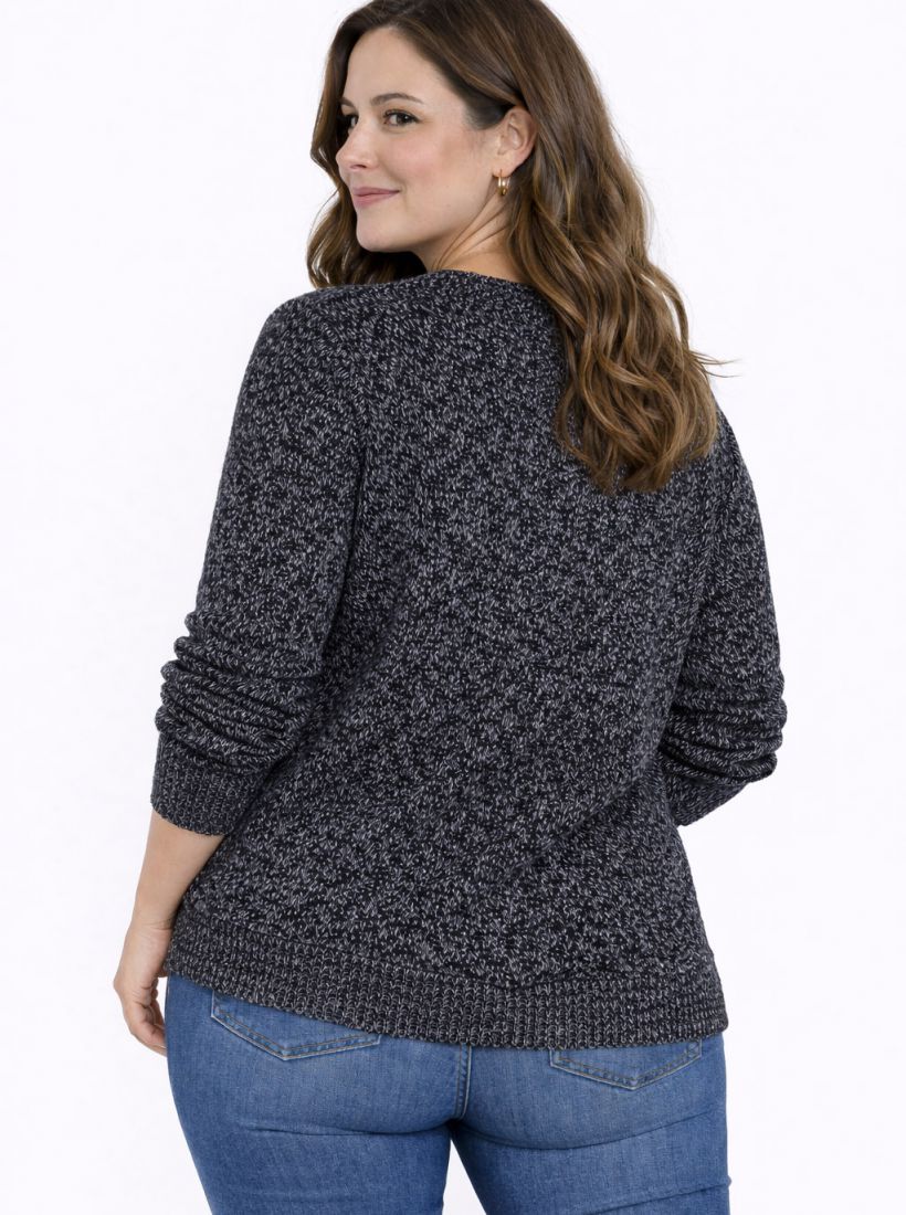 JUMP & ONOT,279.9000,סריג מלאנז כפתורי זהב,in-stock