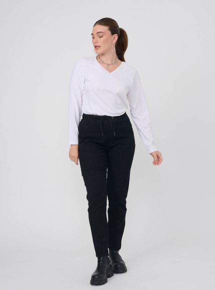 JUMP & ONOT,59.0000,חולצת בייסיק צווארון וי ארוך,{quantity_and_stock_status}